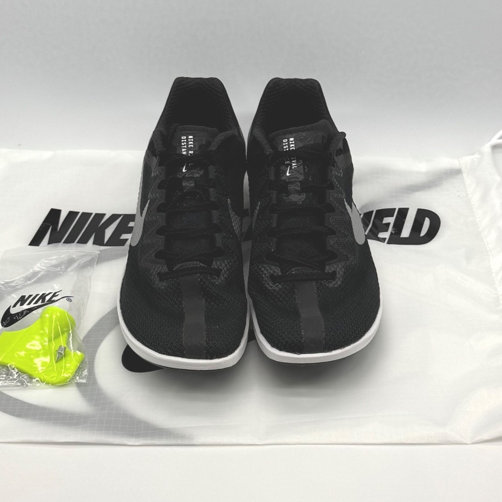 Nike Zoom Rival Track & Field Distance Black White Spikes DC8725-001 Men's Sz 10